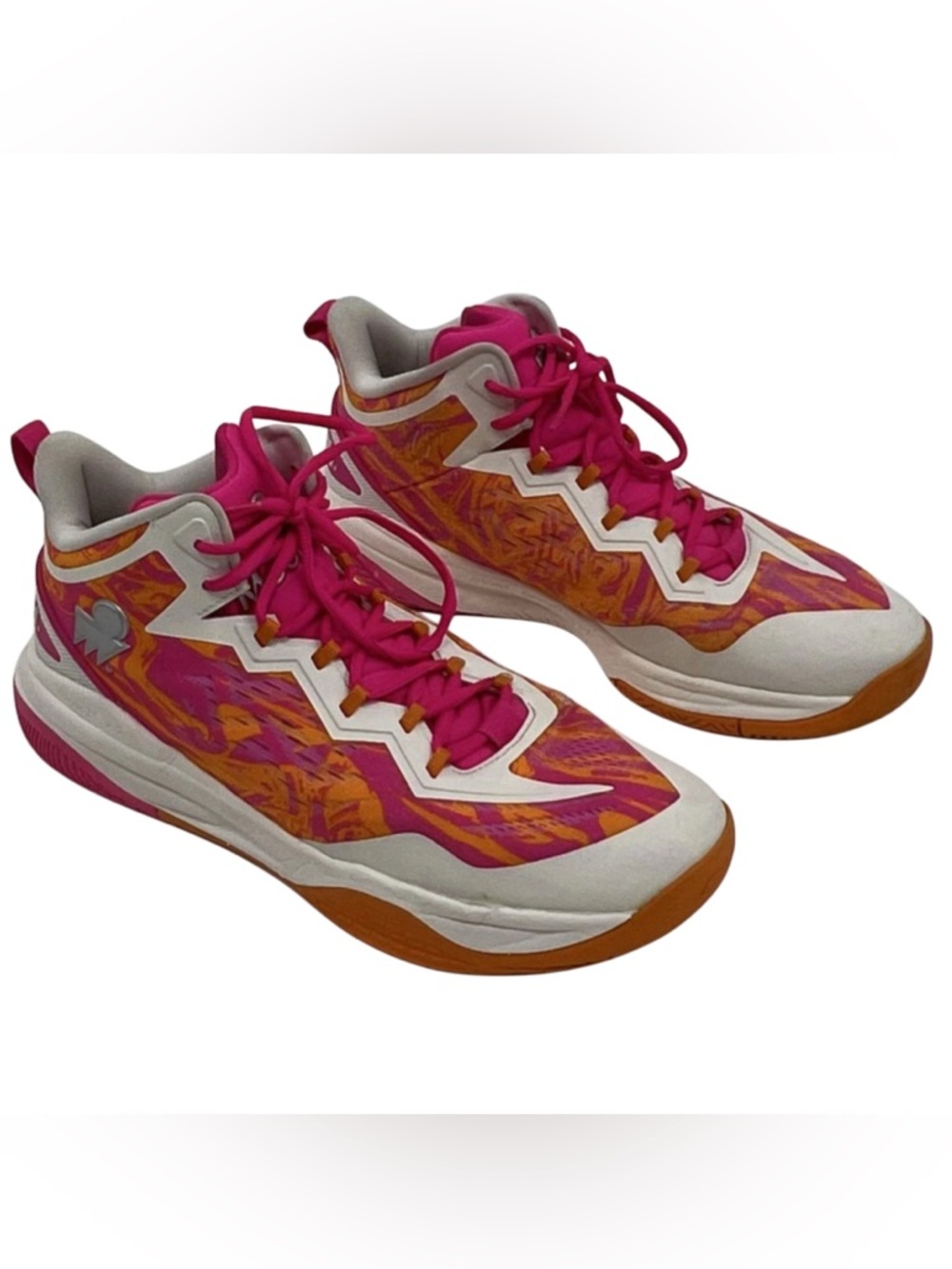 Moolah Neovolt Pro V2 Pink Orange White Basketball Shoes Women's Size 11 GUC - Picture 15 of 16